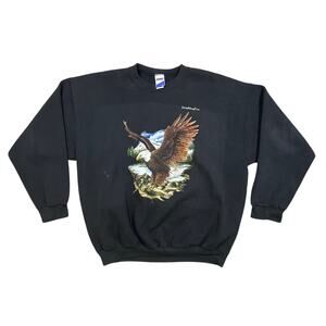 Vintage 90s Washington State Bald Eagle Graphic Sweatshirt Mens XL Made In USA